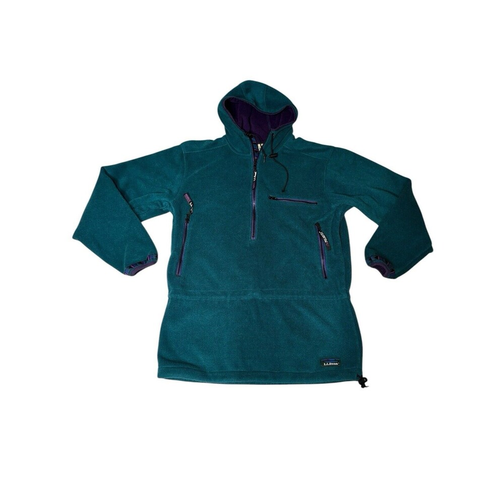 Vintage LL Bean Series Polartec Fleece Jacket Mens S Quarter Zip 90s USA